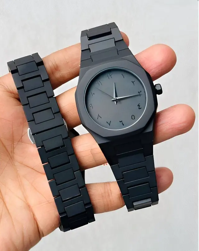 ساعة يد رجالية All Black