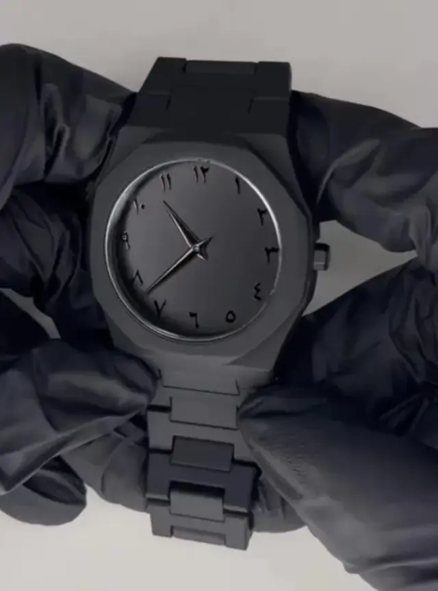 ساعة يد رجالية All Black